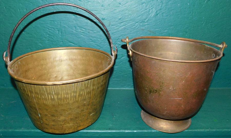2 Small Brass Buckets (1 of 2)