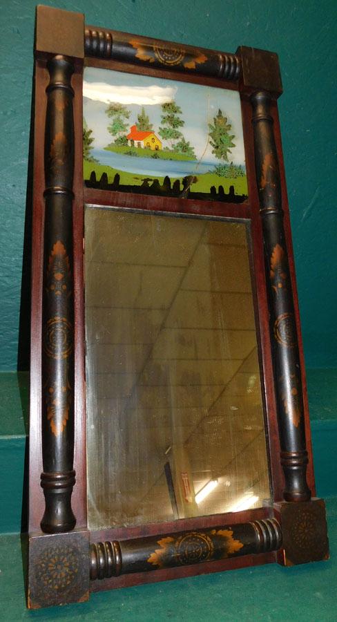 Antique Hitchcock Decorated Mirror (1 of 5)