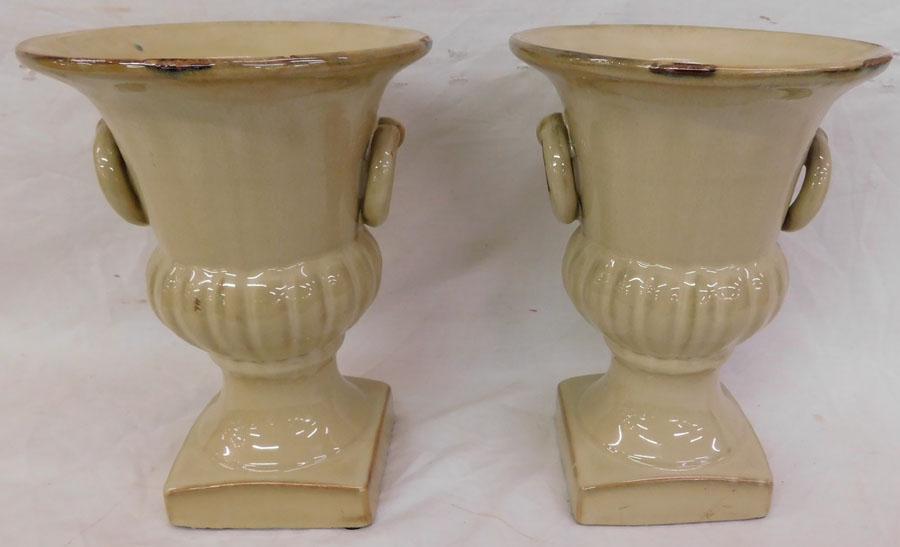 Pair Ceramic Urns (1 of 4)