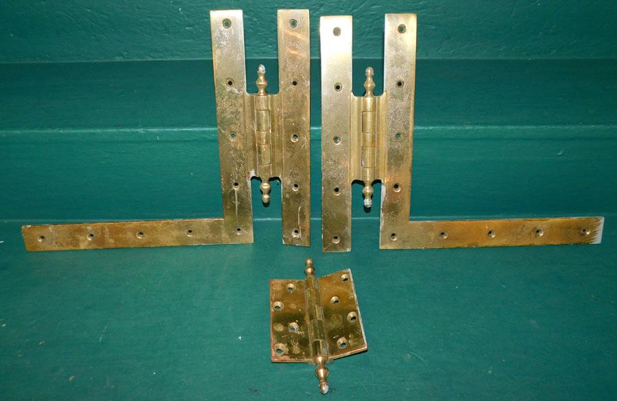 Three Colonial Williamsburg Brass Hinges (1 of 3)