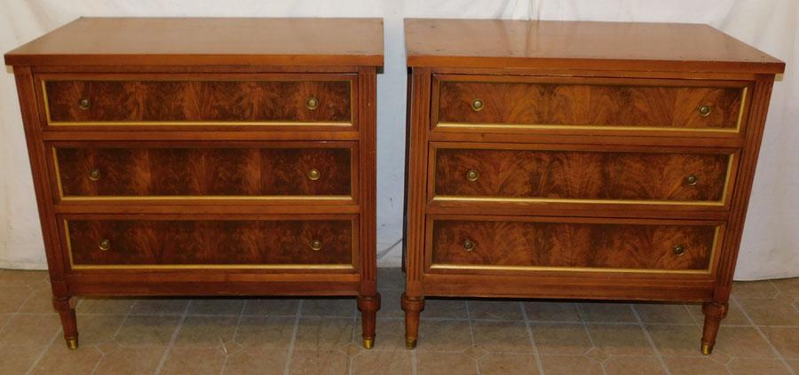 Pair Cherry Three Drawer Night Stands By Perma Craft (1 of 9)