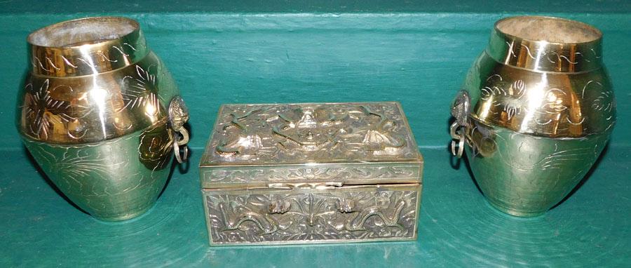 3 Pc Polished Brass: 3 Pc Polished Brass. 6 1/2" H - Tallest