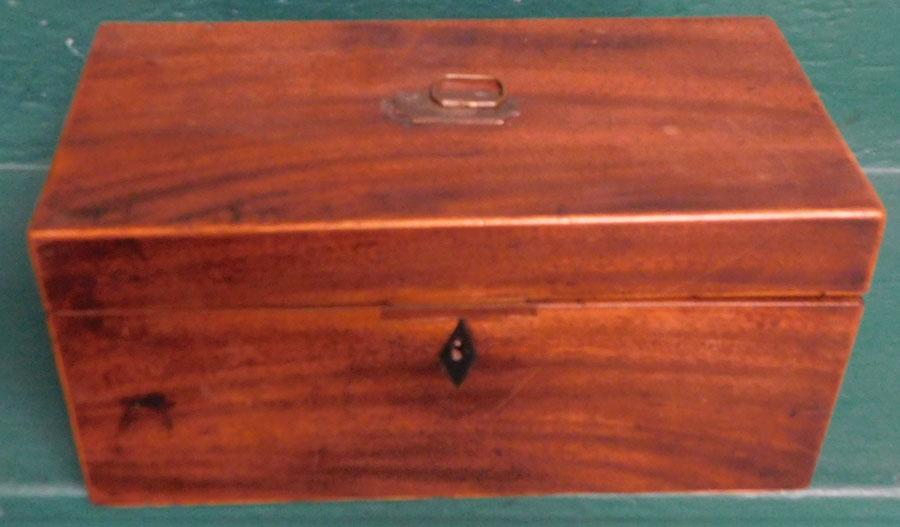Antique Mahogany Tea Caddy (1 of 5)