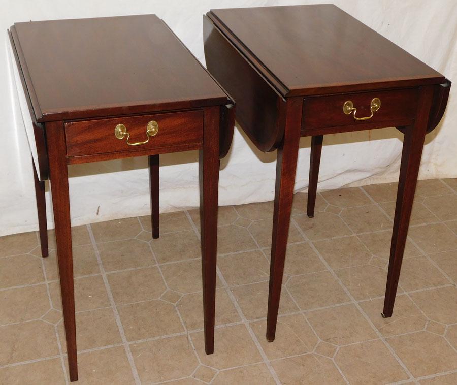 Pr Henkel Harris Mah Banded Top Pembroke Tables (1 of 10)