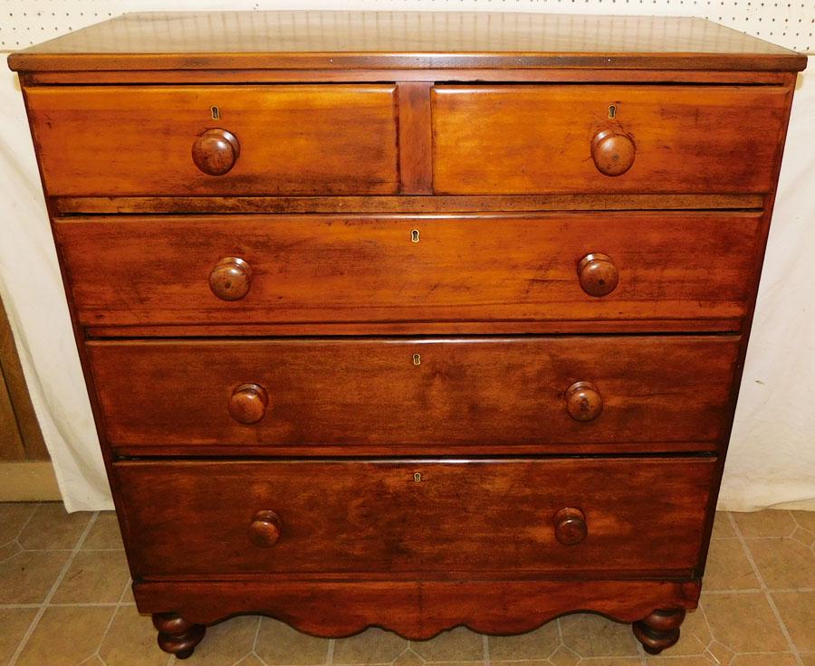 19th C Maple  2/3 Drawer Chest (1 of 6)
