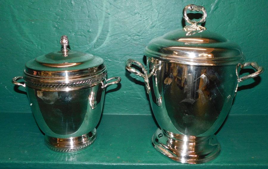 Two Silver Plate Ice Buckets (1 of 5)