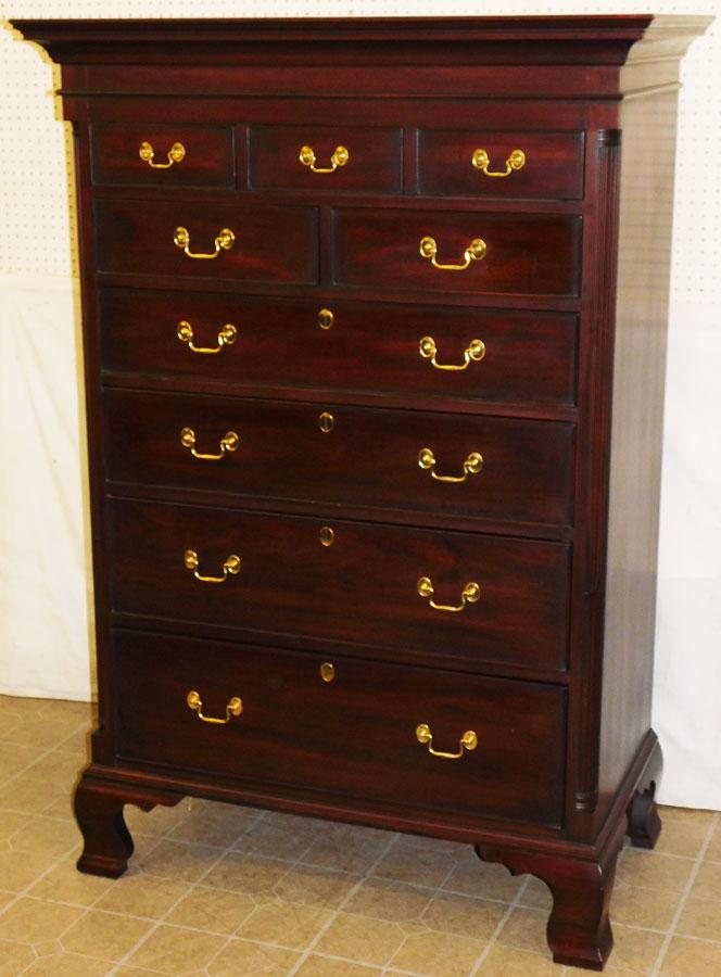 Henkel Harris Mah 3/2/4 Drawer New Market Tall Chest (1 of 9)