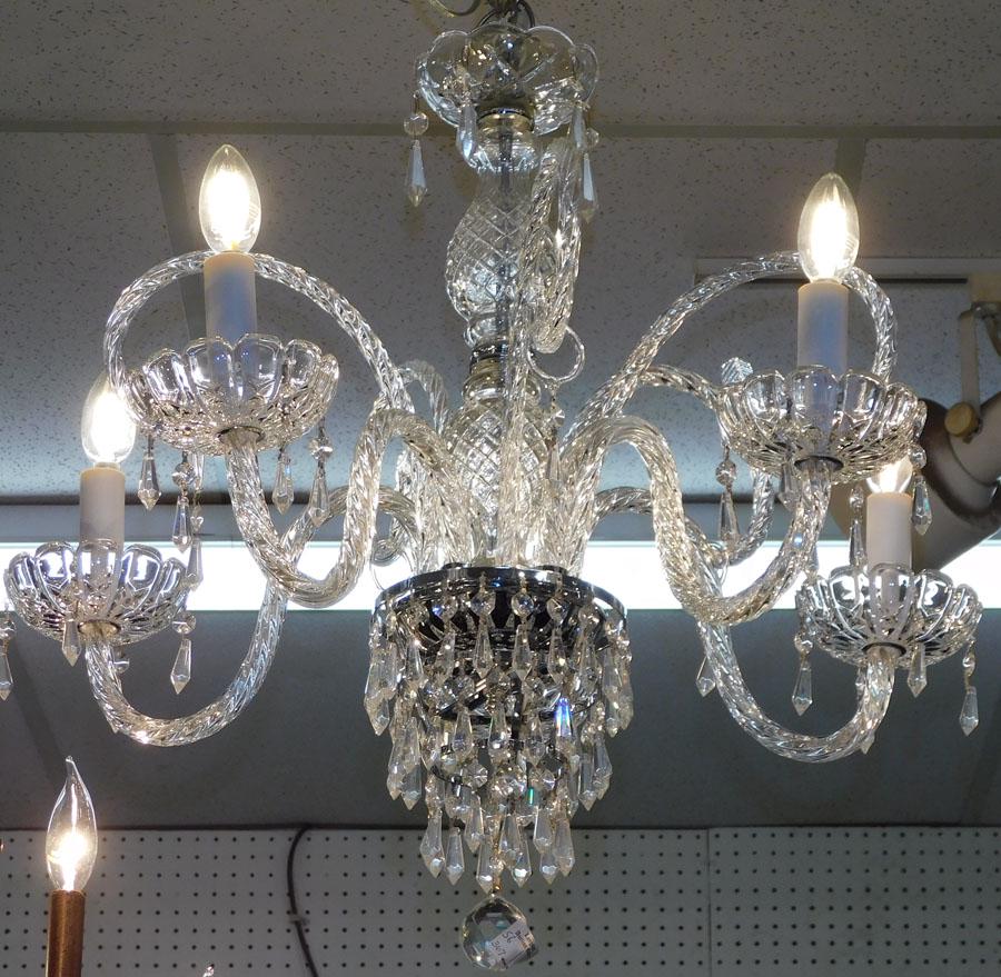 Crystal 5 Light Chandelier (1 of 2)