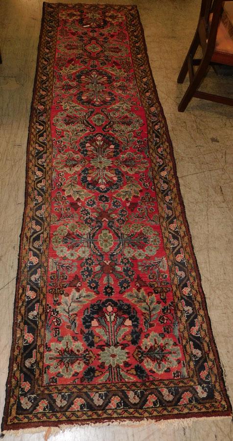 2' 8" X 10' 0" Antique Hand Made Oriental Rug: 2' 8" X 10' 0" Antique Hand Made Oriental Rug.