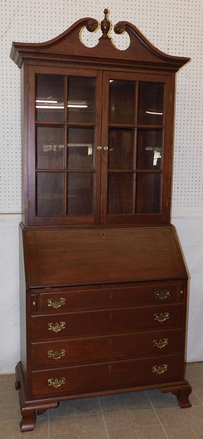 Walnut 2 Piece Cabinet Made Secretary (1 of 8)
