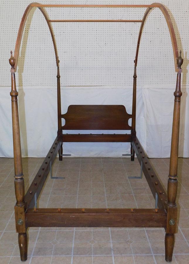 Mahogany Youth Bed W/Canopy By Kittinger (1 of 4)
