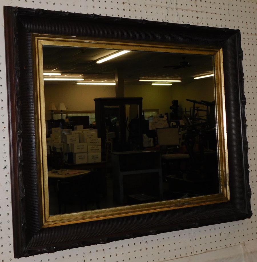 Victorian Walnut Framed Mirror (1 of 5)
