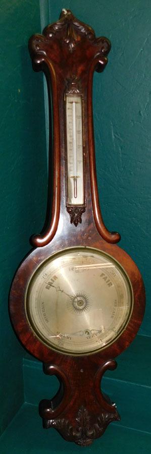 19th C Mahogany Barometer (1 of 7)