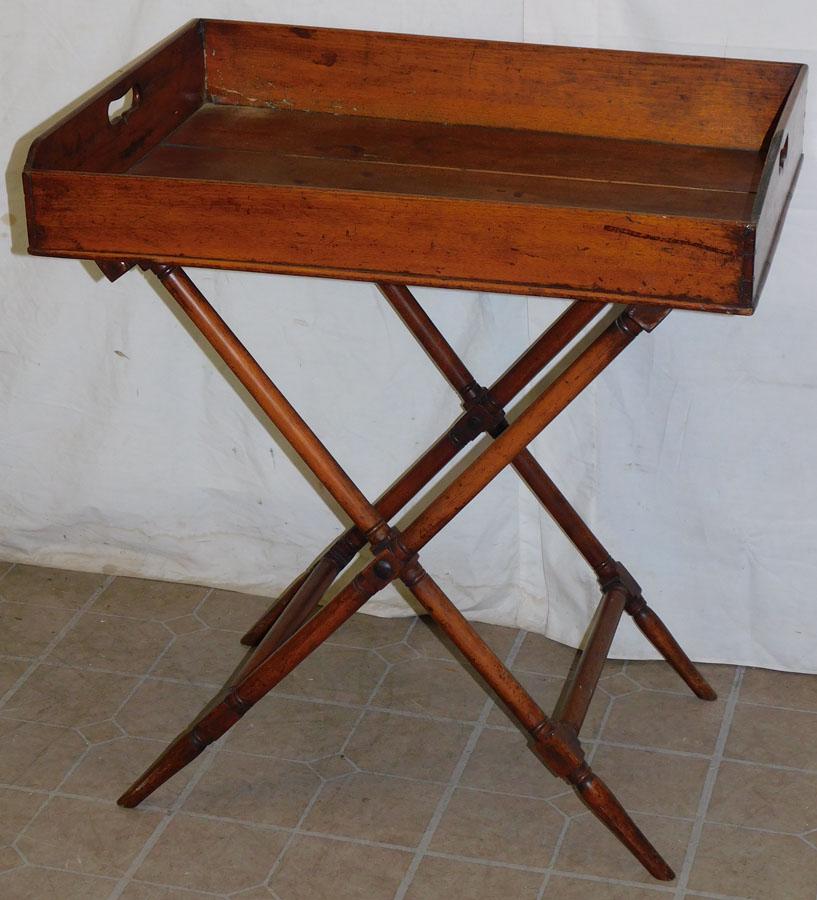 Antique Mahogany Butlers Tray On Stand (1 of 5)
