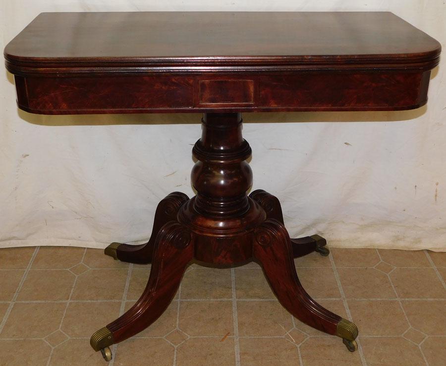 19th C Mahogany Game Table (1 of 6)