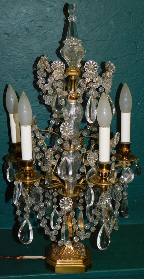 Brass & Crystal Lamp (1 of 3)