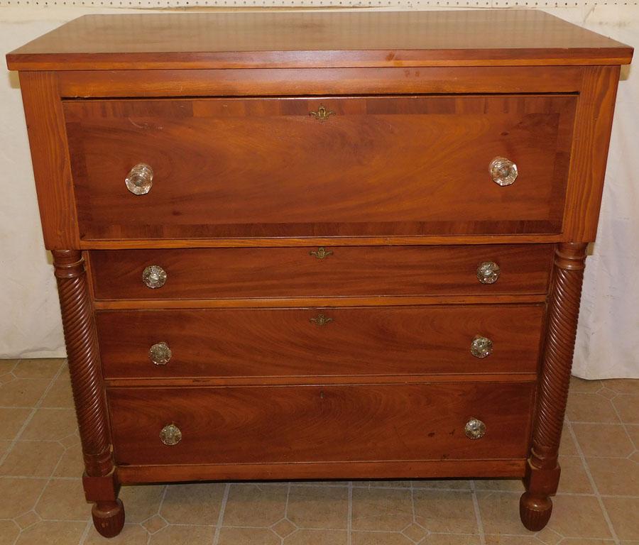 Sheraton Cherry 4 Drawer Chest (1 of 4)