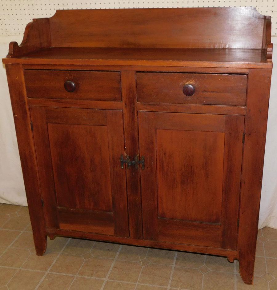 19th C Cherry Two Door Side Board (1 of 4)