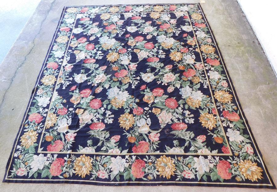 8' 0" X 9' 10" Needlepoint Rug (1 of 3)