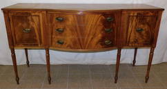 Mahogany Sheraton Style Side Board By Steul Furn. Co.