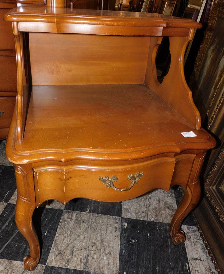 French Provincial Cherry Night Stand By Leon Furn.Co. (1 of 3)