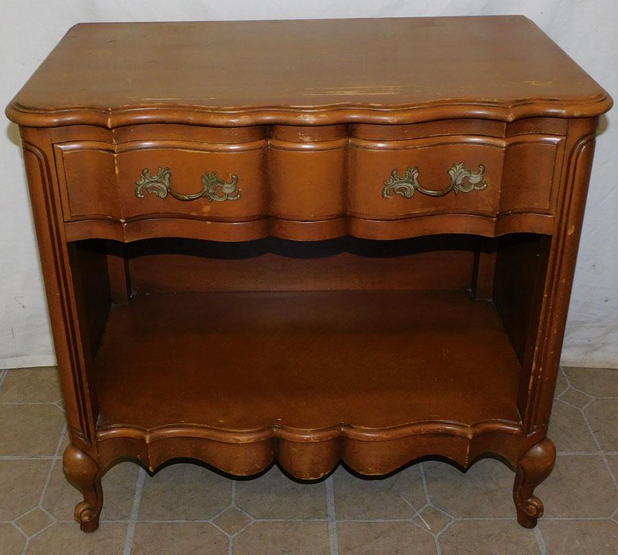 French Provincial Cherry Night Stand (1 of 5)