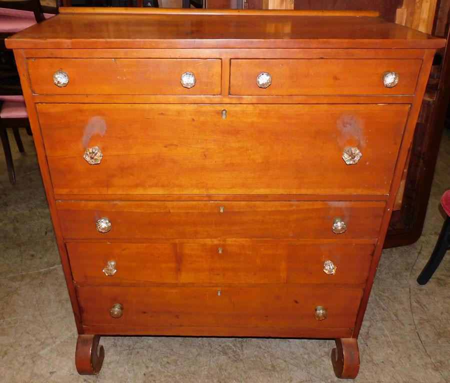 Cherry 2/4 Drawer Empire Chest (1 of 6)