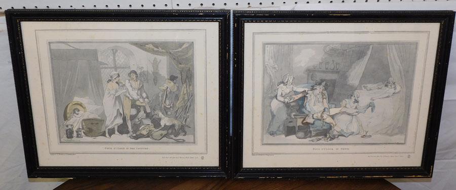 Pair Hand Colored Engravings - Signed (1 of 7)
