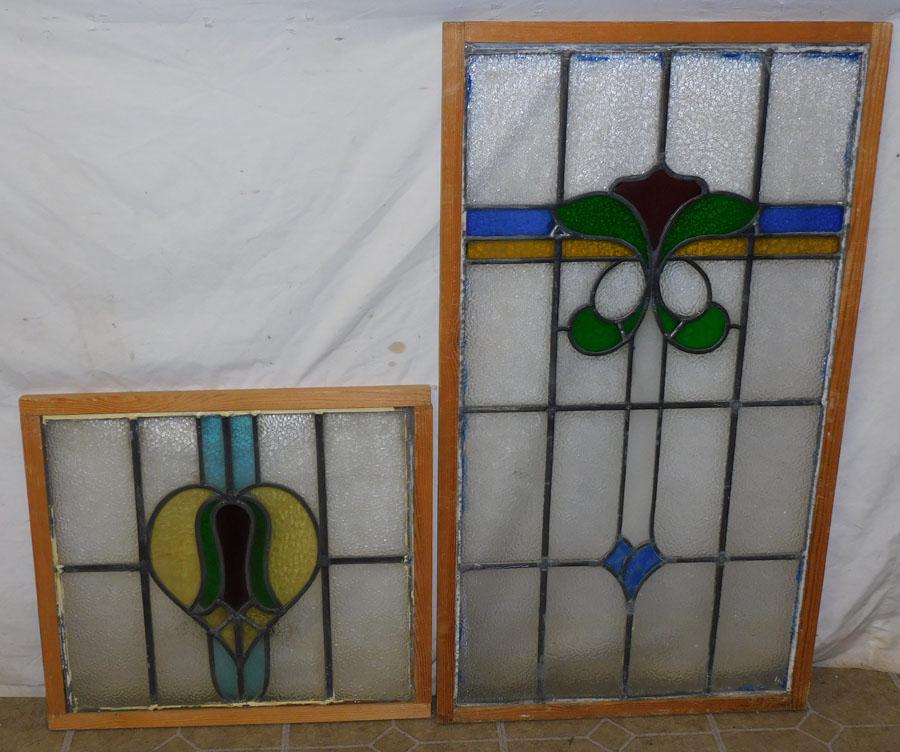 Two Stain Glass Window Panes (1 of 4)
