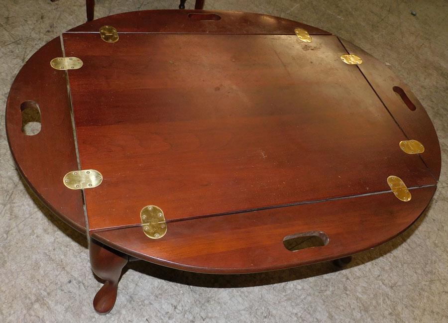 Cherry Queen Ann Butlers Tray Coffee Table (1 of 2)