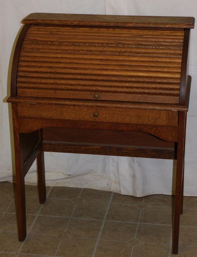 Antique Oak Childs C  Roll Desk (1 of 4)