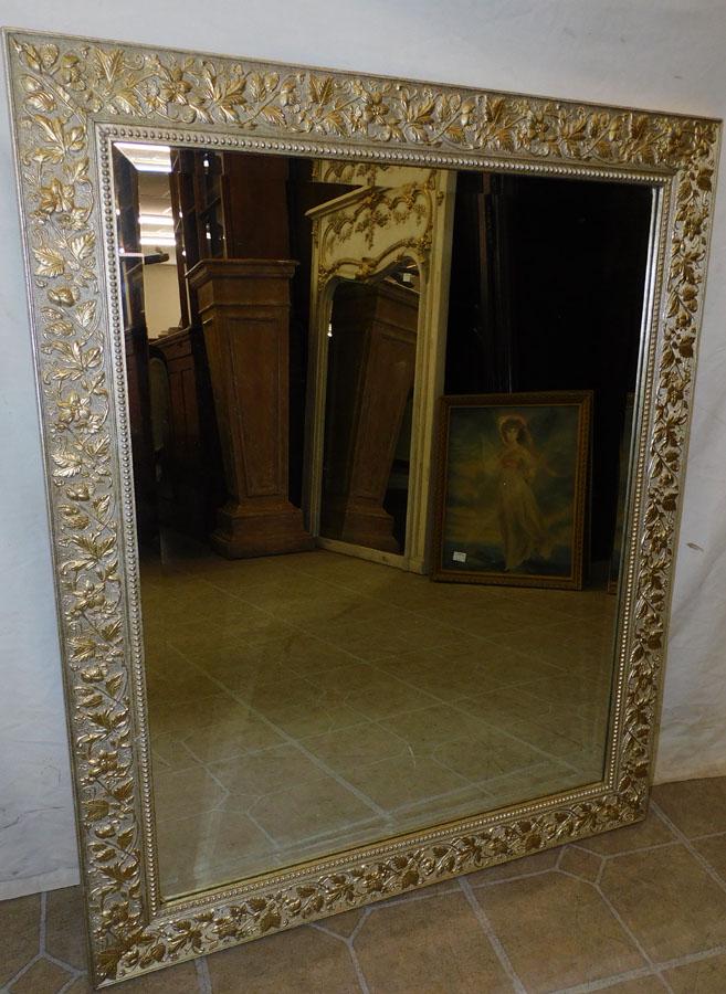 Silver Gilt Framed Beveled Mirror (1 of 3)