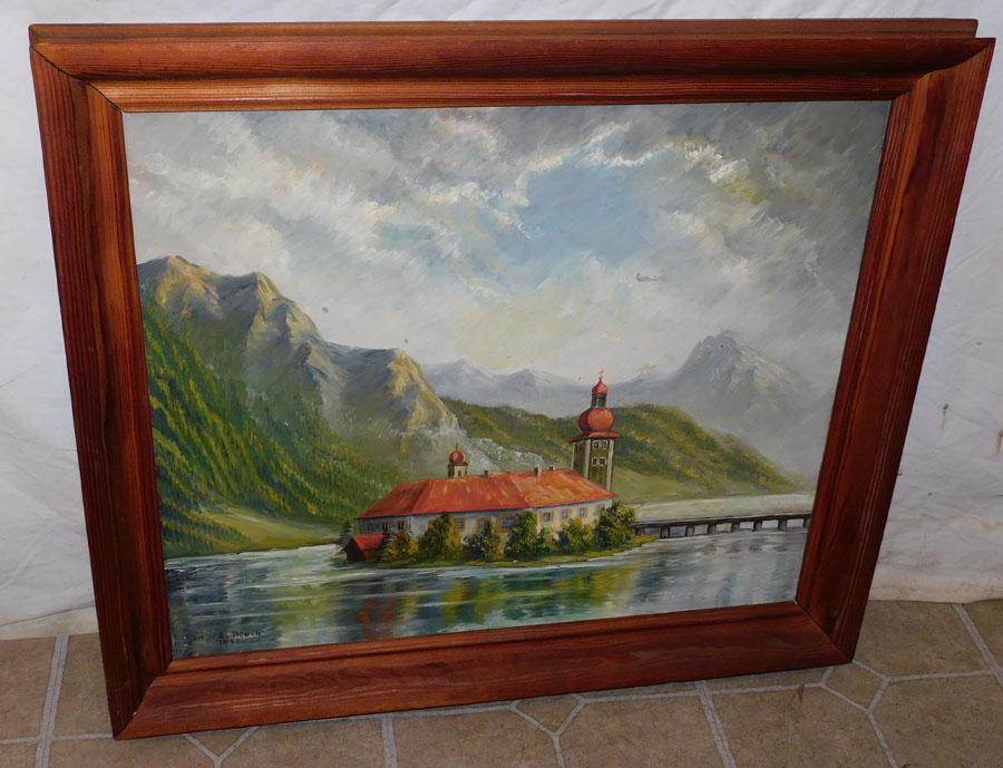 Framed OOC Church Scene - Signed (1 of 4)