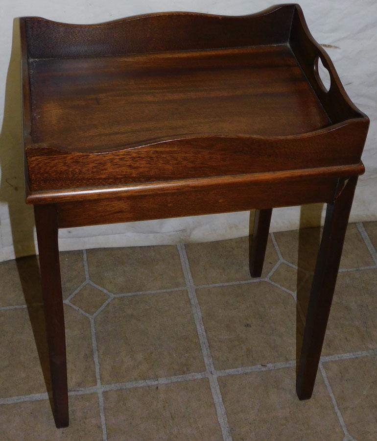 Mahogany Cabinet Made Tray Top Stand (1 of 2)