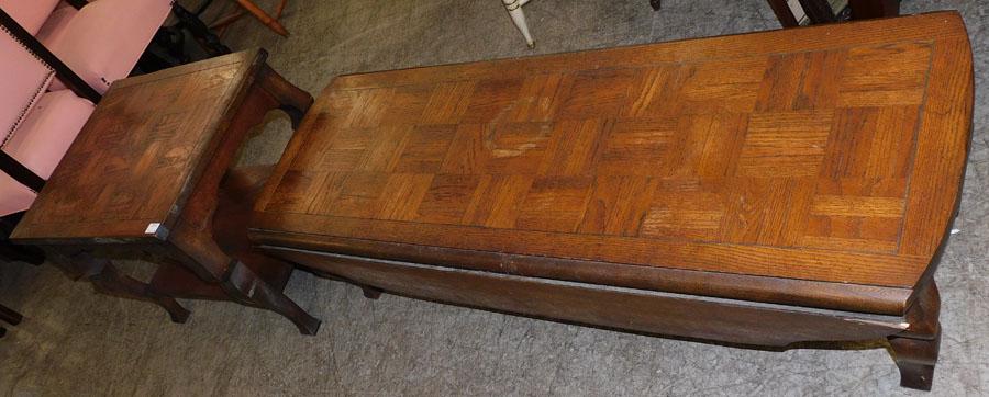 Chestnut Coffee Table & End Table (1 of 3)