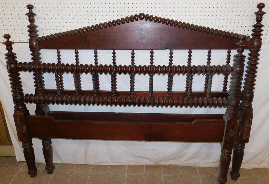 Antique Jenny Lind Queen Size Bed, (No Rails) (1 of 3)
