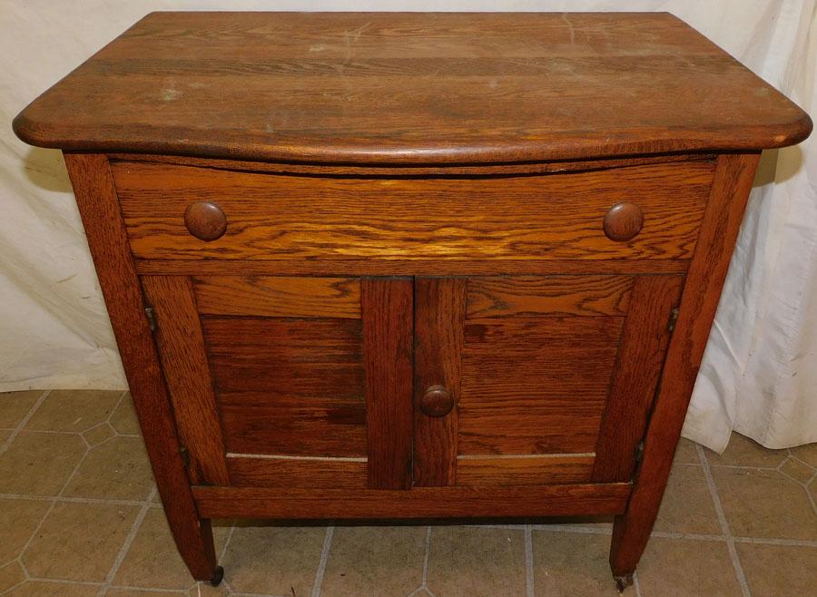 Antique Oak Wash Stand (1 of 3)