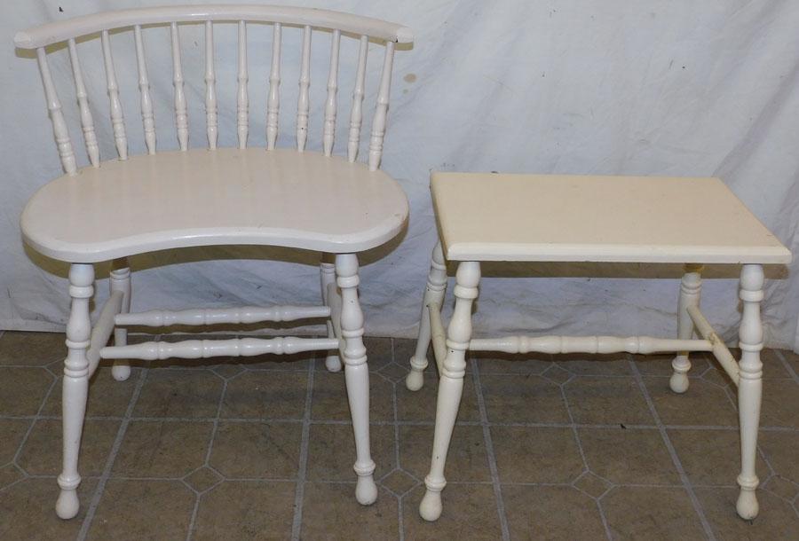 Two Painted Vanity Benches (1 of 1)