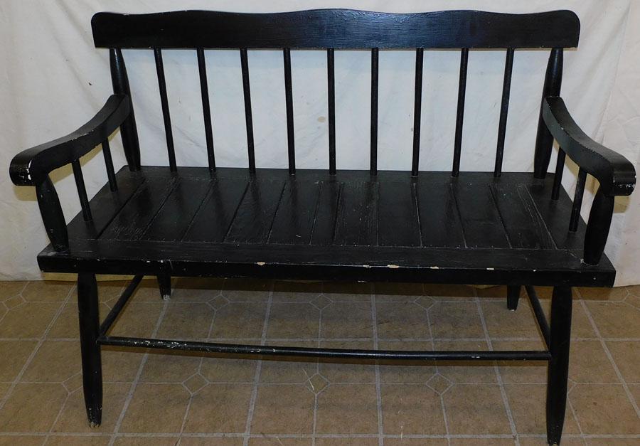 Painted Windsor Style Park Bench (1 of 3)