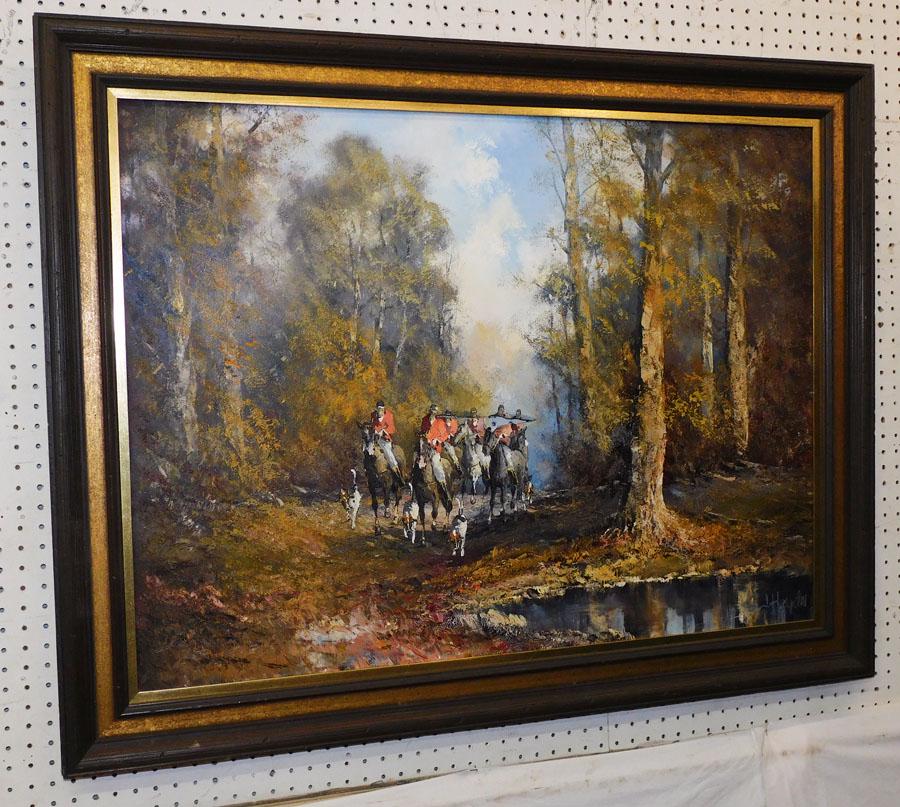 OOC Fox Hunt Scene - Signed (As Is) (1 of 5)