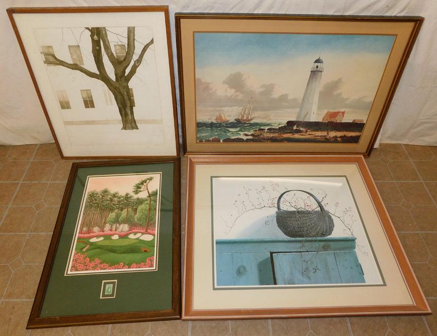 Lot 4 Framed Prints (1 of 9)