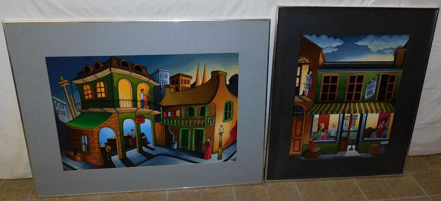 Two OOB Street Scenes - Signed (1 of 6)