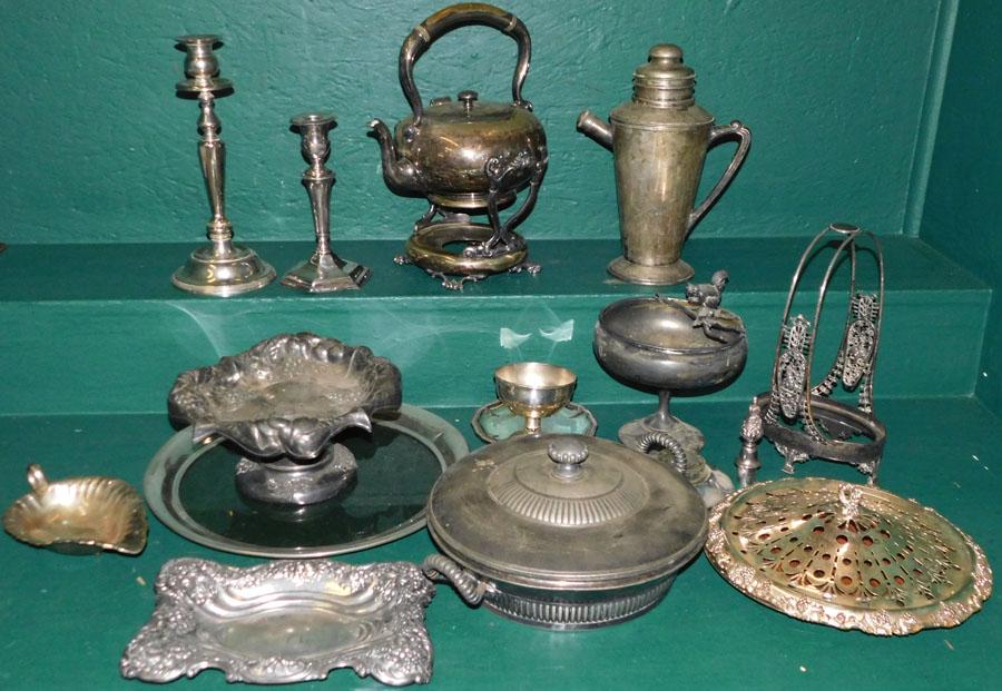 Large Miscellaneous Silverplate Lot (1 of 7)