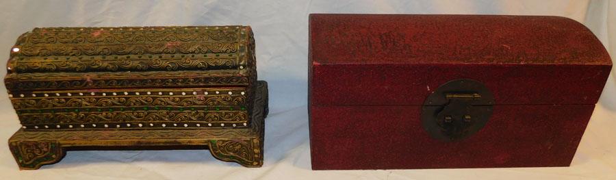 Lot 2 Decorative Boxes: Lot 2 Decorative Boxes.