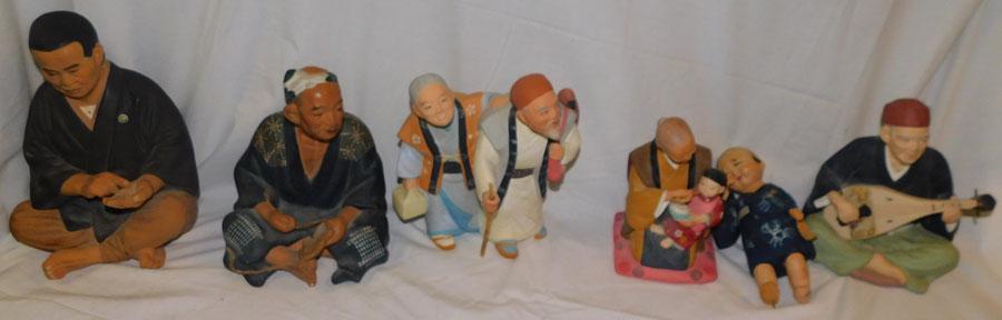 Lot Oriental Pottery Figures (1 of 4)