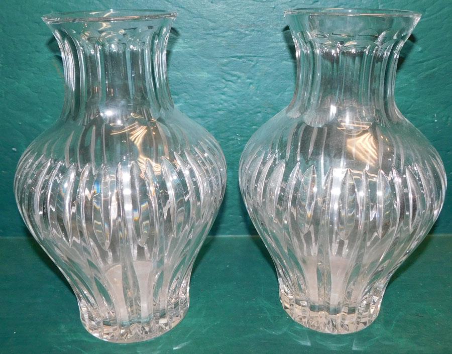 Pair of Signed Waterford Crystal Vases (1 of 2)