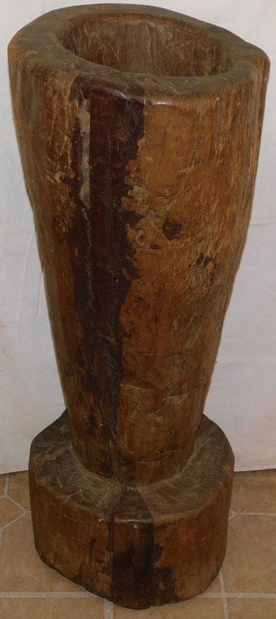 Large Primitive Carved Wood Pestle (1 of 4)