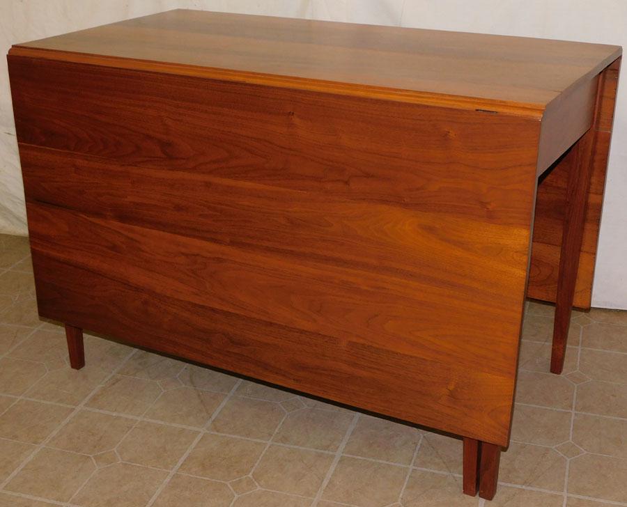 Walnut Cabinet Made Drop Leaf Dining Table (1 of 3)