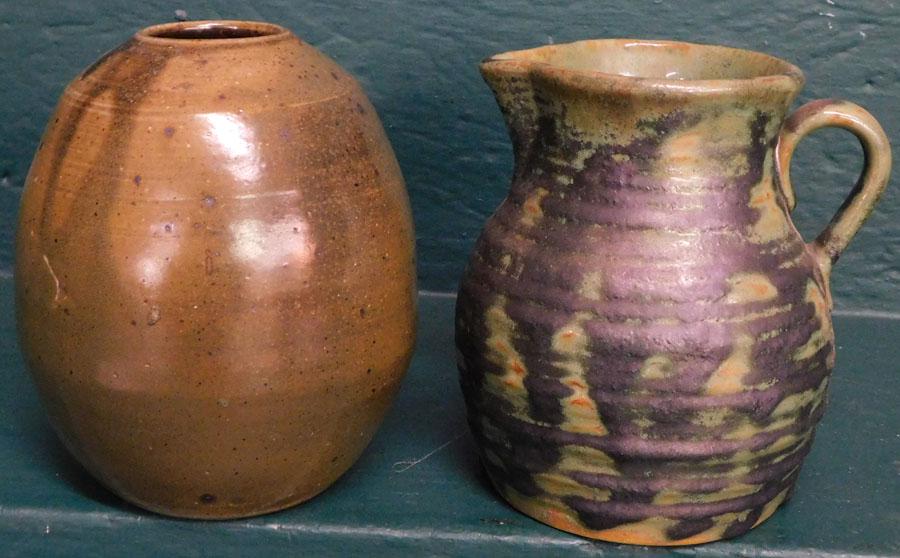 Fulper Pottery Pitcher & Jugtown Pottery Vase (1 of 5)
