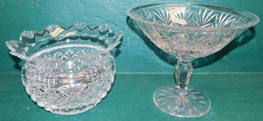 Signed Waterford Crystal Compote & Bowl (1 of 2)